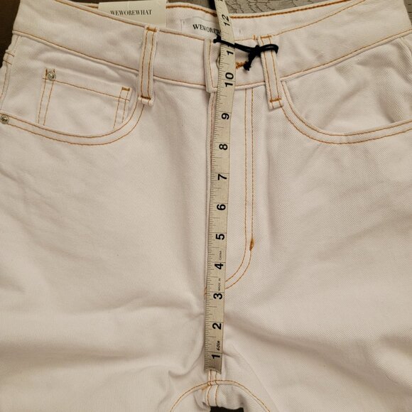 WeWoreWhat Icon Jeans Womens 27 White Cottage Country Timeless Classic Y2K - Picture 7 of 8